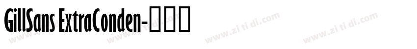 GillSans ExtraConden字体转换